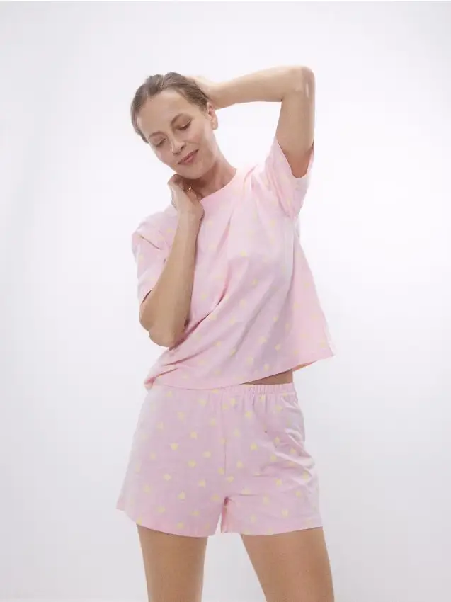 LADIES` PYJAMA - rosa pastello