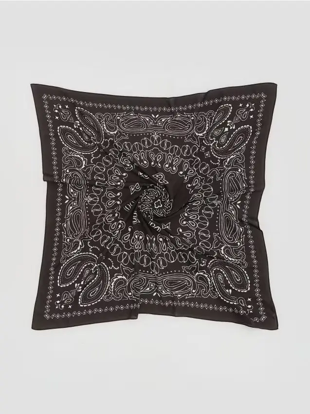 LADIES` SCARF - marrone scuro