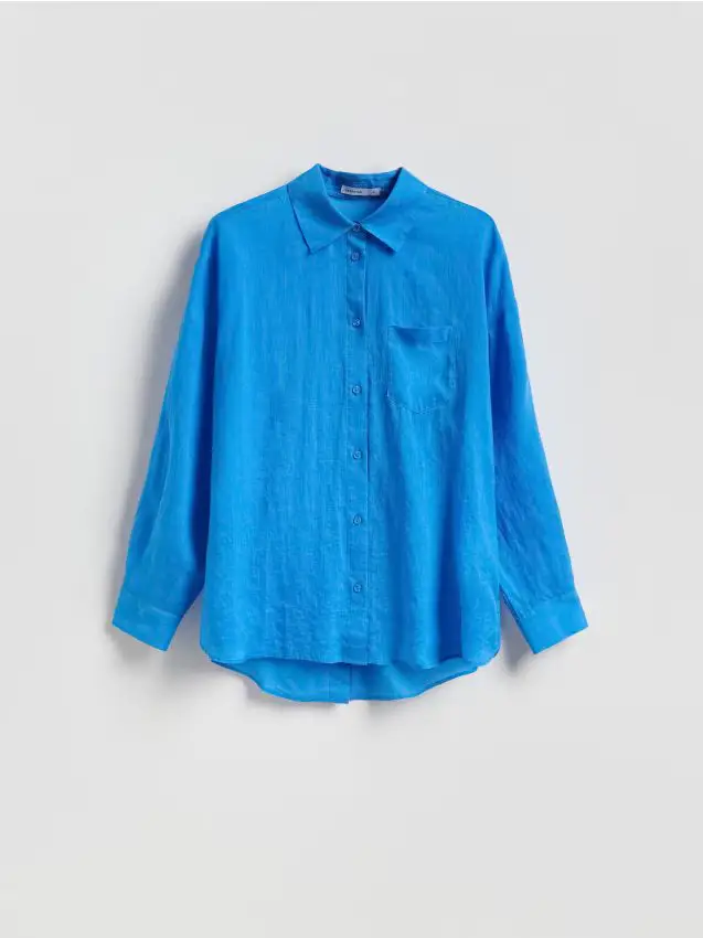 LADIES` SHIRT - cobalto