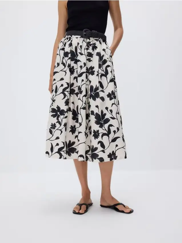 Ladies` skirt & belt - multicolore