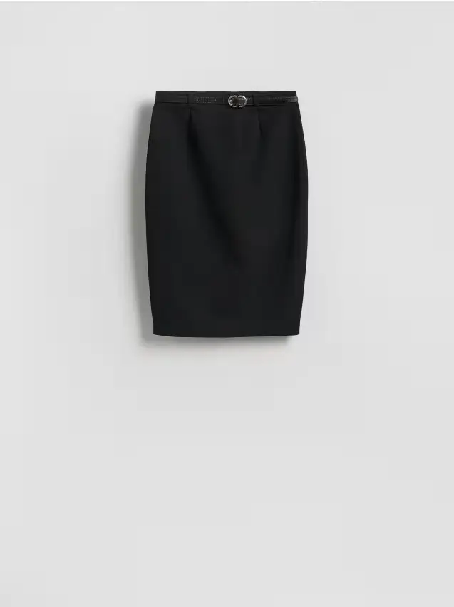 Ladies` skirt & belt - nero