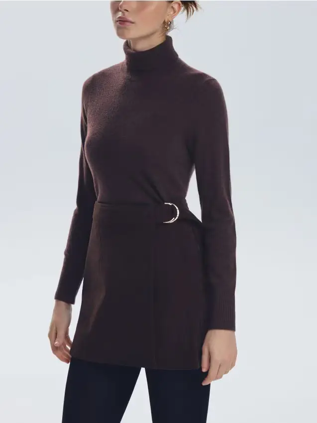 LADIES` SKIRT - marrone scuro