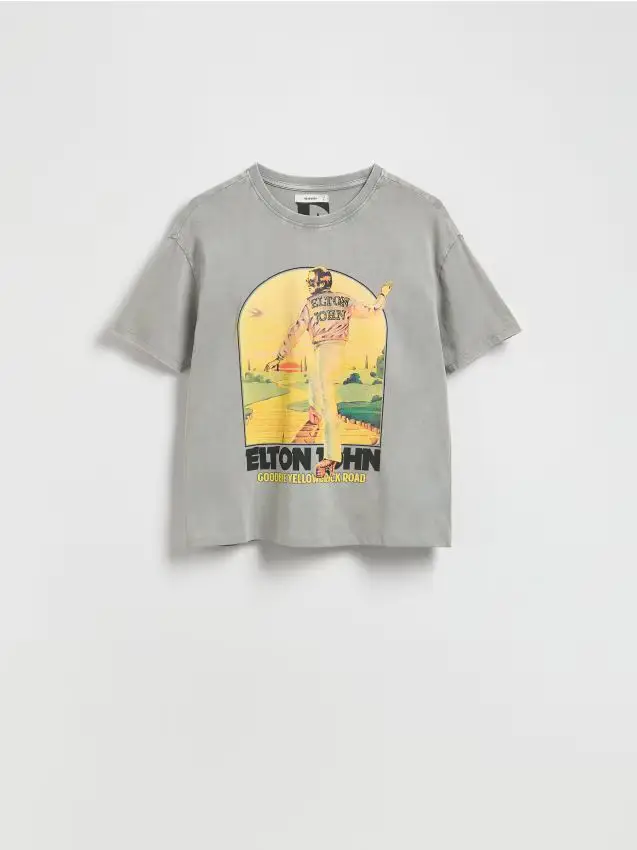 LADIES` T-SHIRT - grigio chiaro