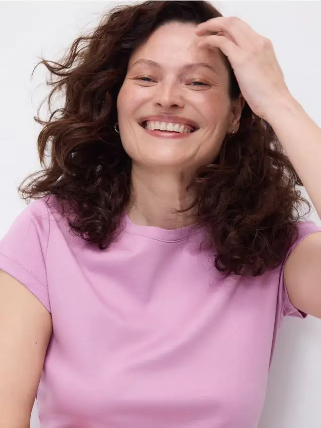 LADIES` T-SHIRT - rosa