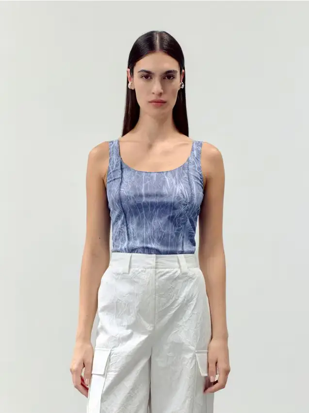 LADIES` TOP - indaco