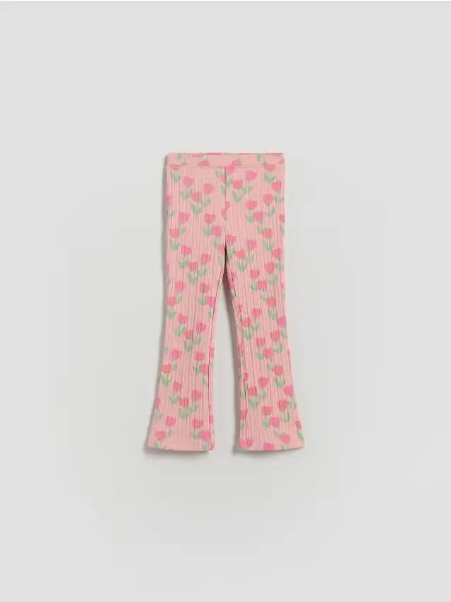Leggings a costine - rosa