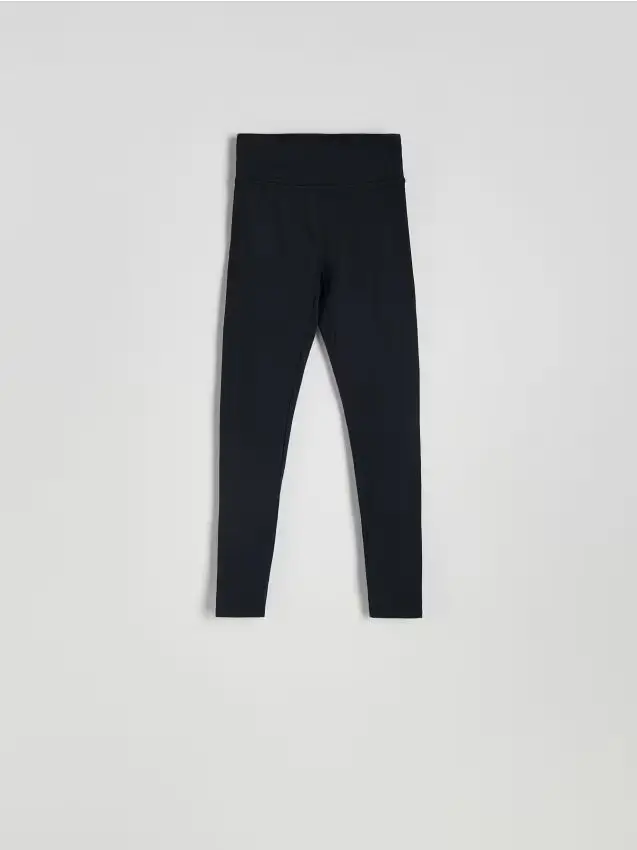 Leggings a vita alta - nero
