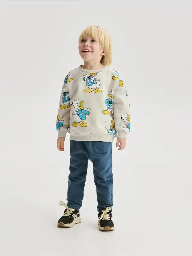 Leggings effetto slavato - blu scuro