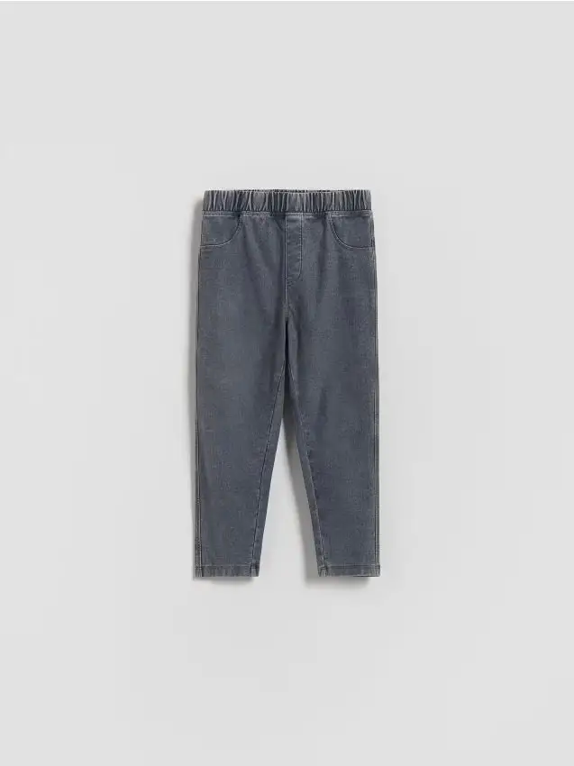 Leggings effetto slavato - grigio scuro