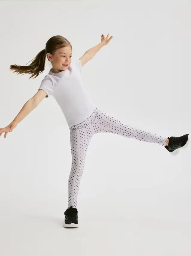 Leggings fantasia - lavanda