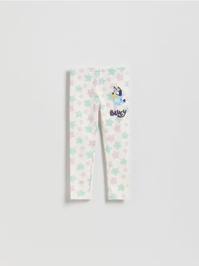 Leggings in cotone Bluey - panna