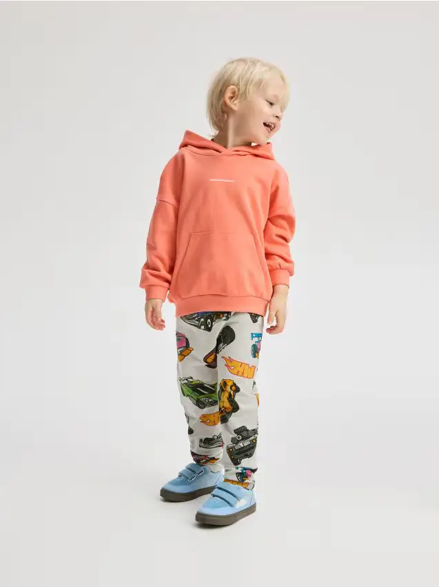Leggings in cotone Hot Wheels - grigio chiaro