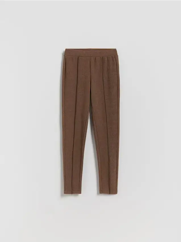 Leggings in jersey - marrone