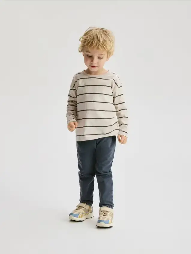 Leggings in misto cotone - blu scuro