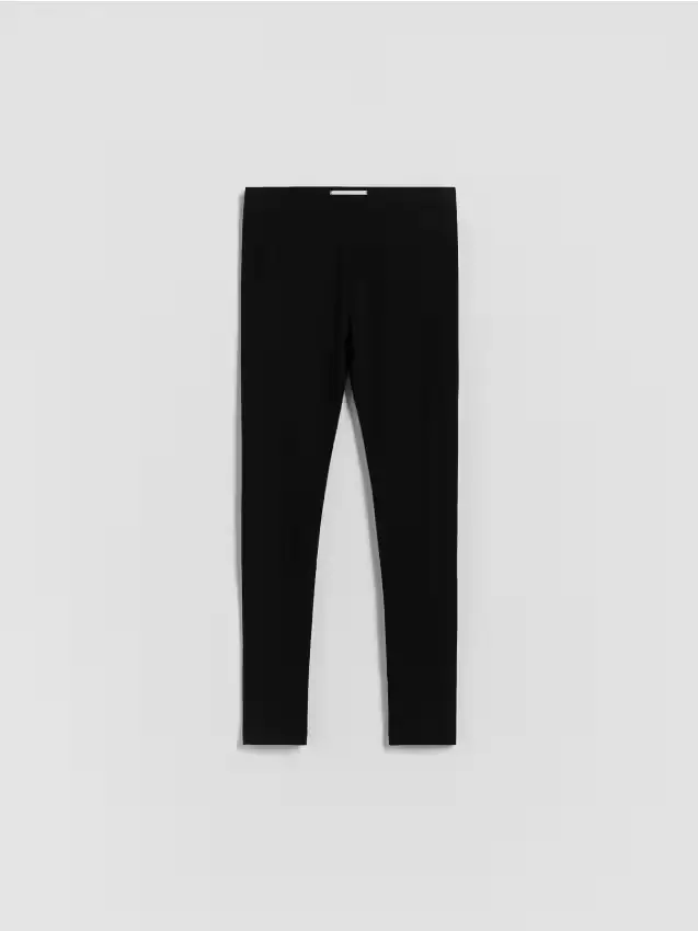 Leggings in misto cotone - nero