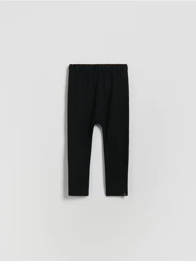 Leggings in misto cotone - nero
