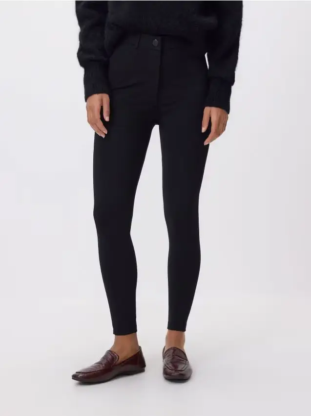 Leggings in misto viscosa - nero