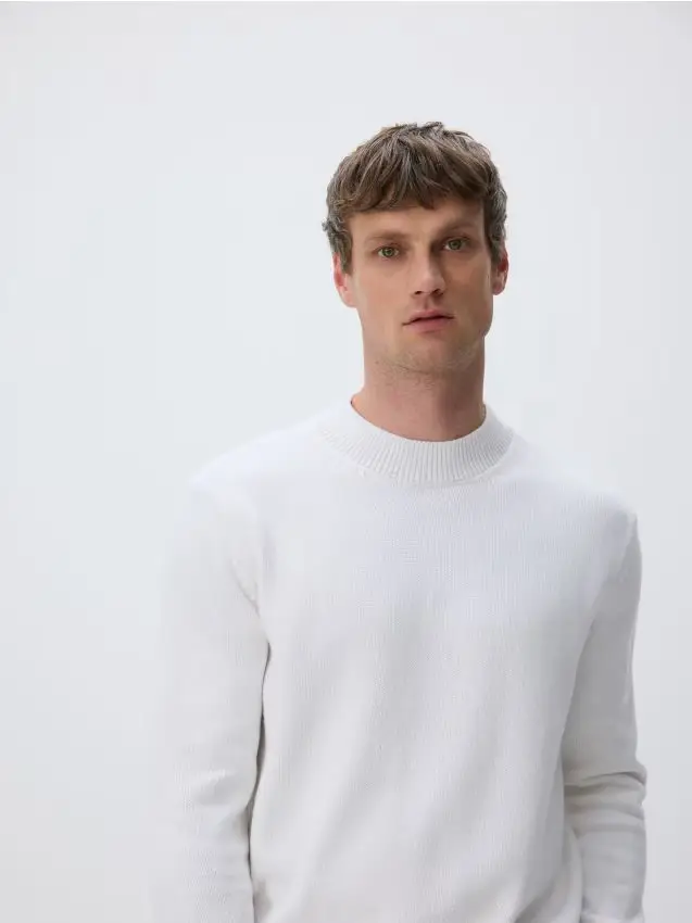 Lupetto in cotone - bianco