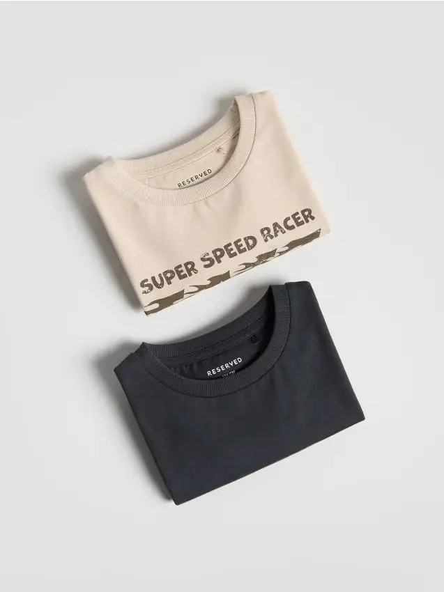 Maglia a maniche lunghe in cotone 2 pack - nude