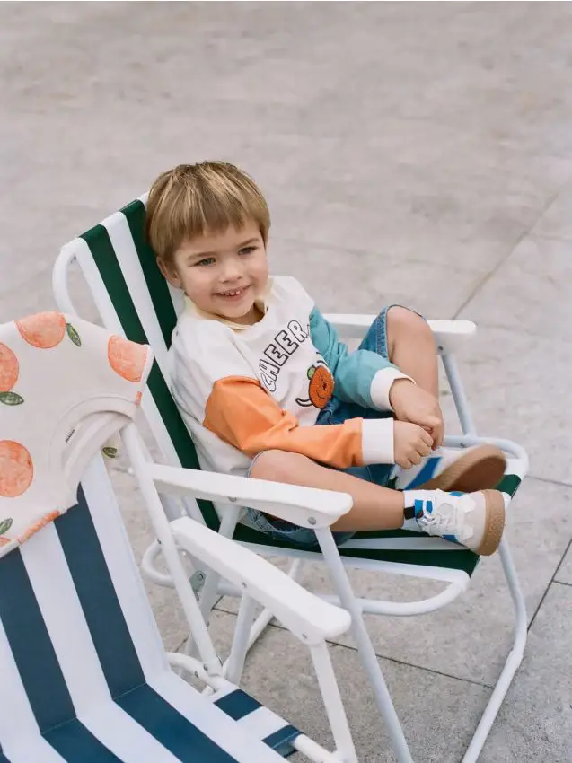 Maglia in cotone a maniche lunghe - panna