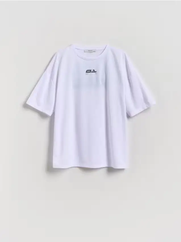 Maglietta a rapida asciugatura con stampa - bianco