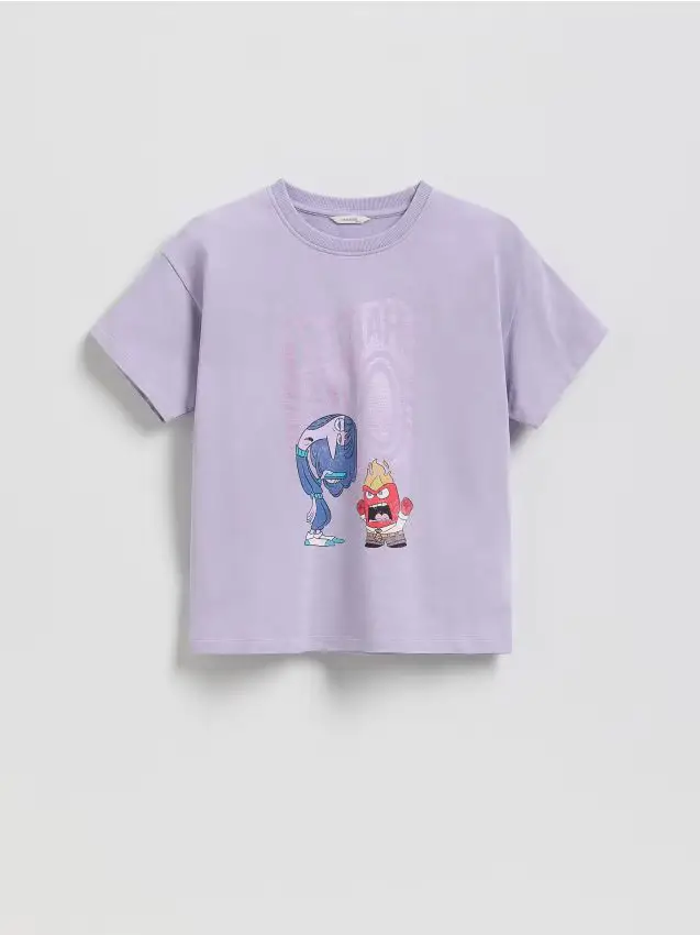 Maglietta con stampa Inside Out - lavanda