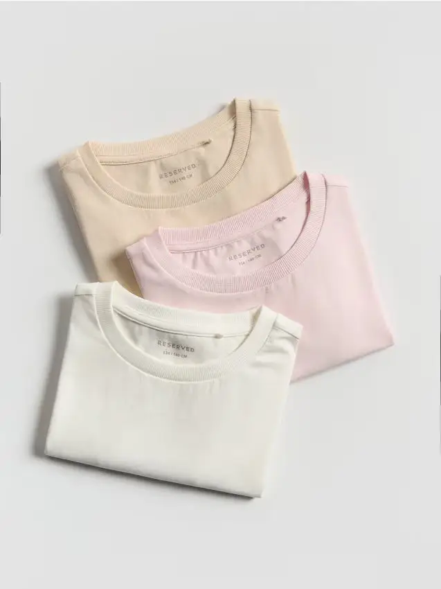 Maglietta in cotone 3 pack - multicolore