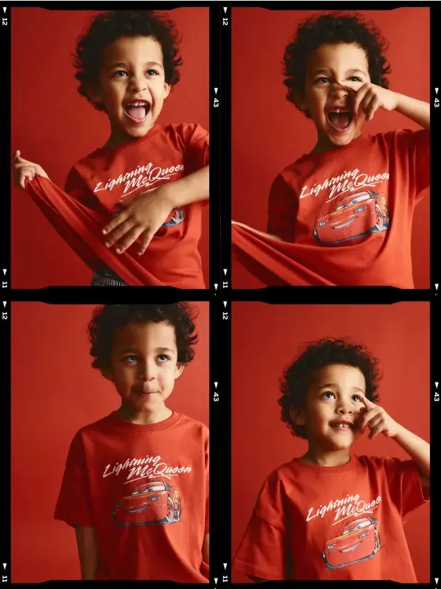 Maglietta in cotone Cars - rosso