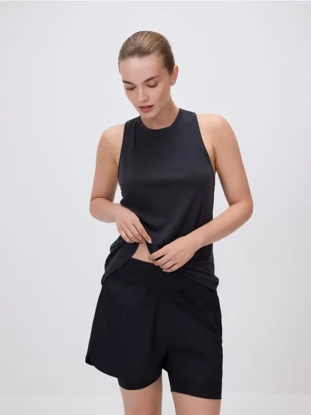 Maglietta in modal - blu scuro