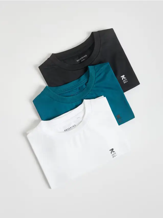 Maglietta sportiva confezione 3 - bianco