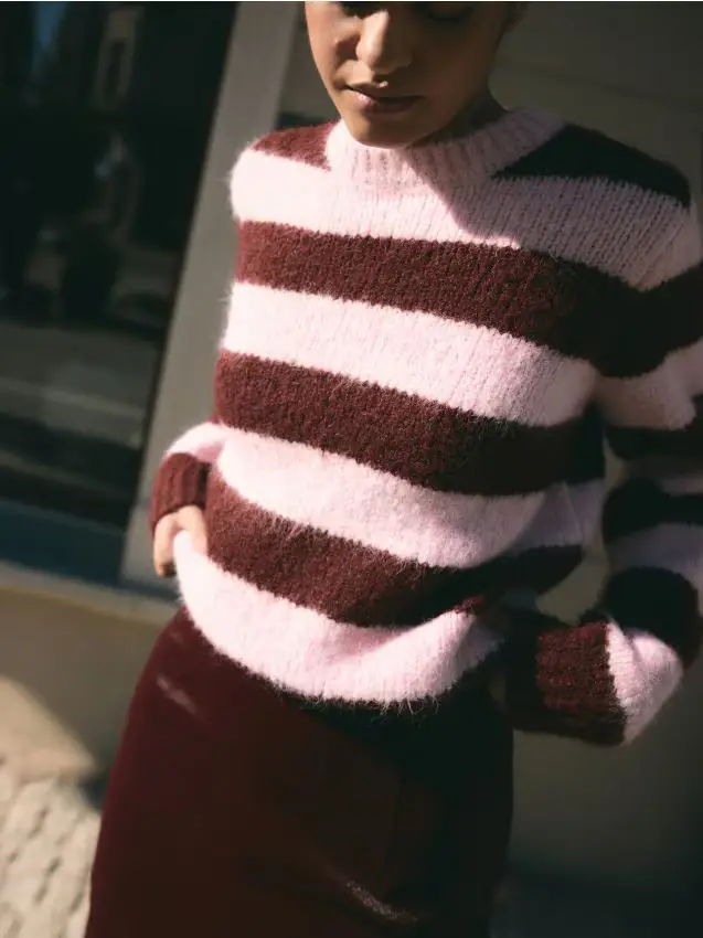 Maglione a righe - multicolore