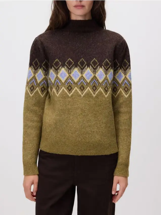 Maglione a rombi - multicolore