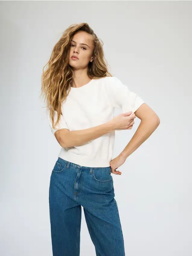 Maglione con applicazioni - nude