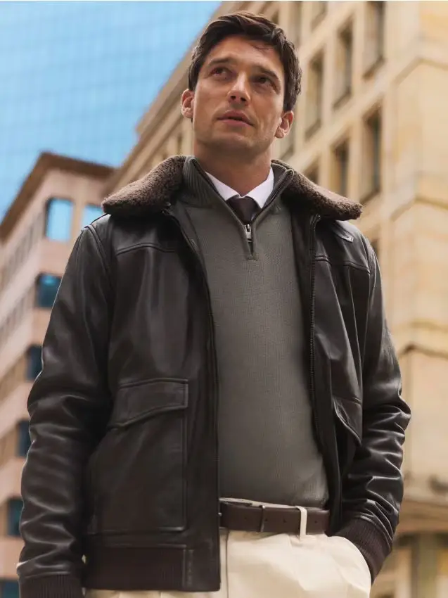 Maglione con dolcevita allacciato - verde