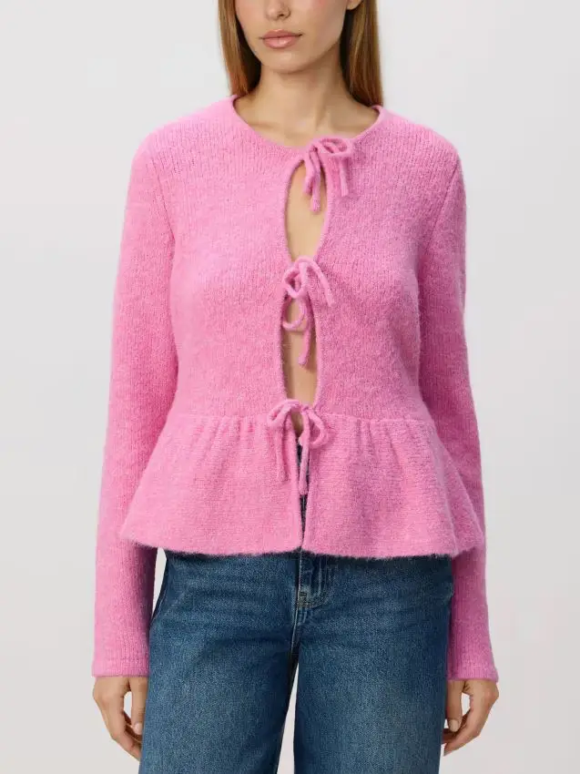 Maglione con lacci - rosa