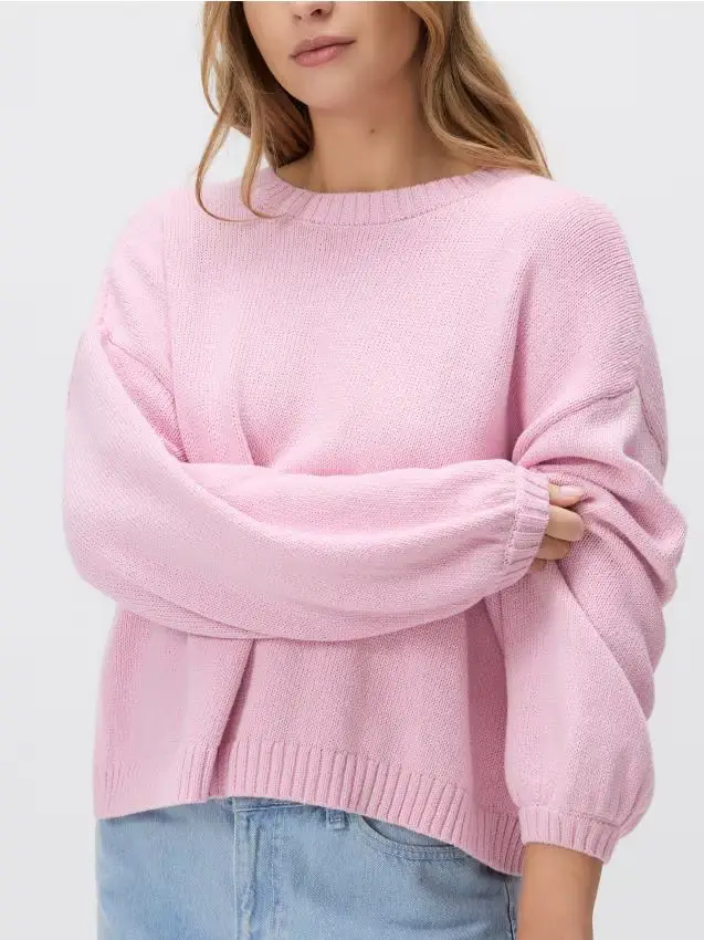 Maglione con laccio sul retro - rosa