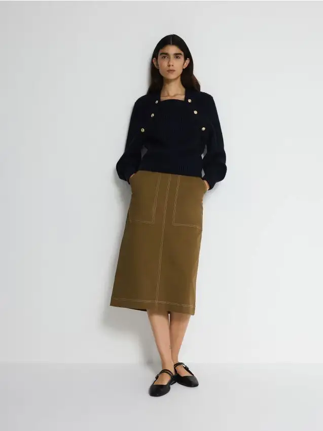 Maglione con maniche raglan - blu scuro