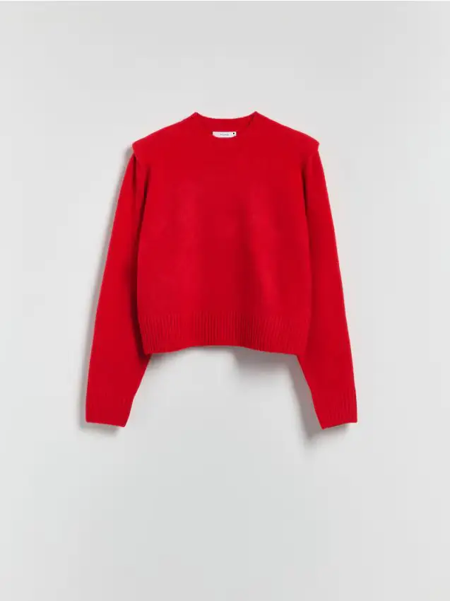 Maglione con spalline - rosso