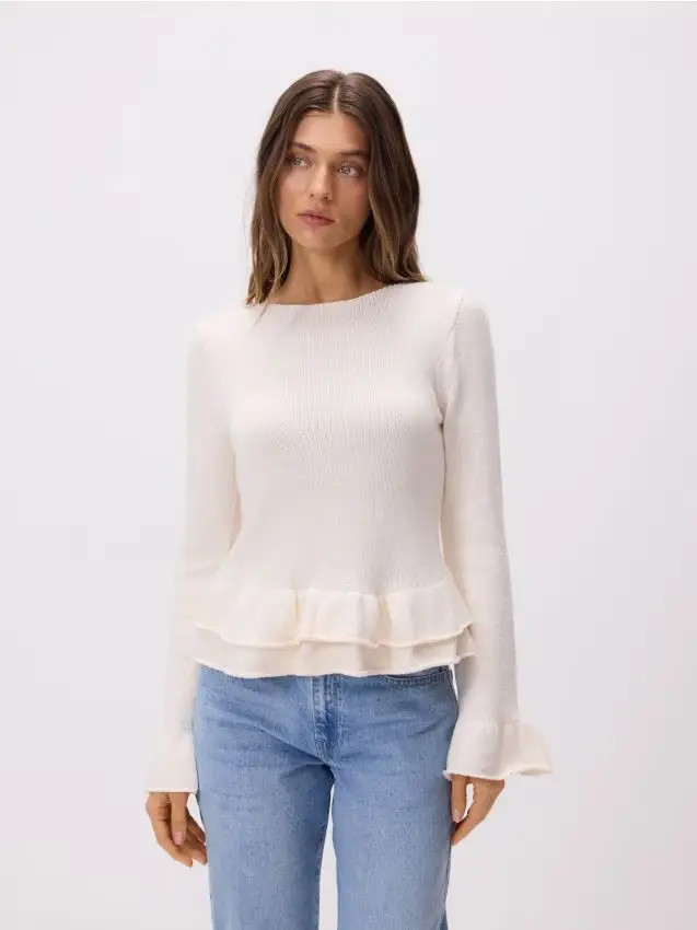 Maglione con volant - nude