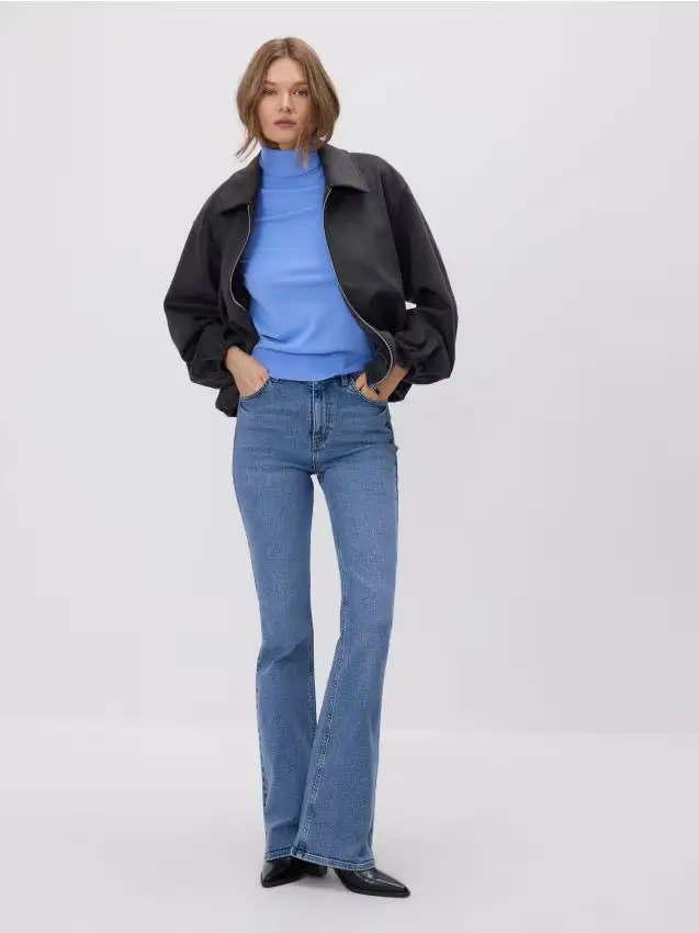 Maglione dolcevita - azzurro