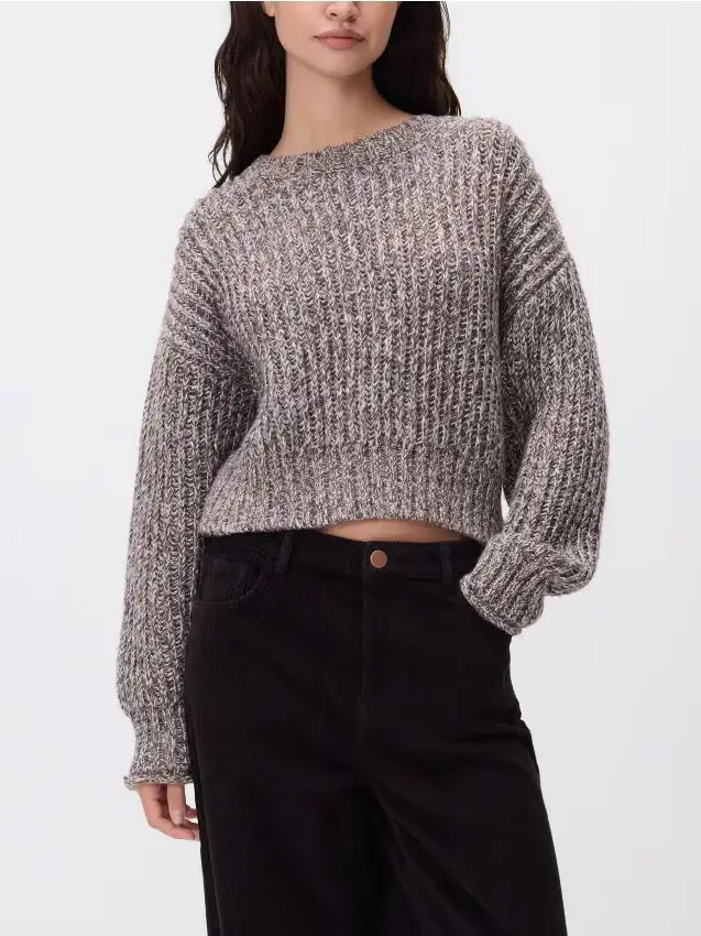 Maglione fantasia - marrone