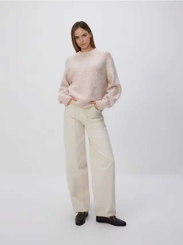 Maglione fantasia - rosa pastello