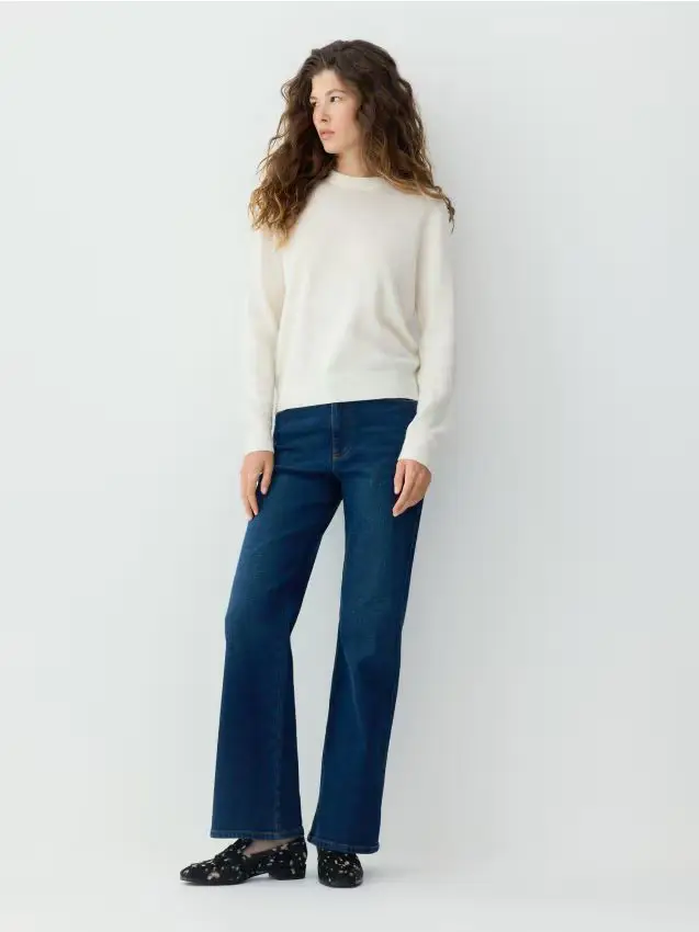 Maglione in cashmere - panna