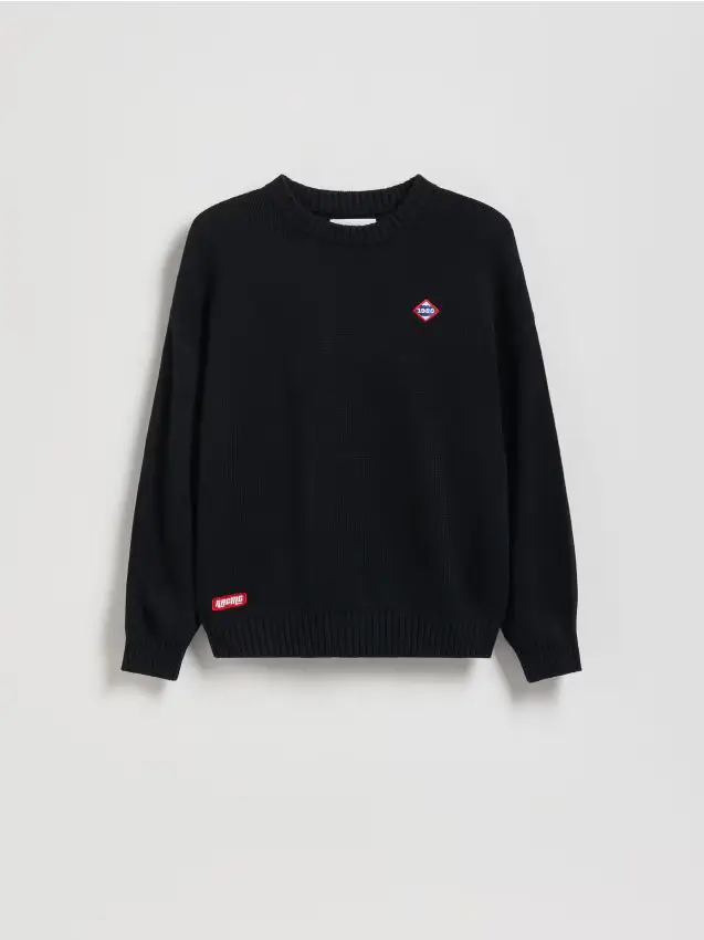 Maglione in cotone - nero