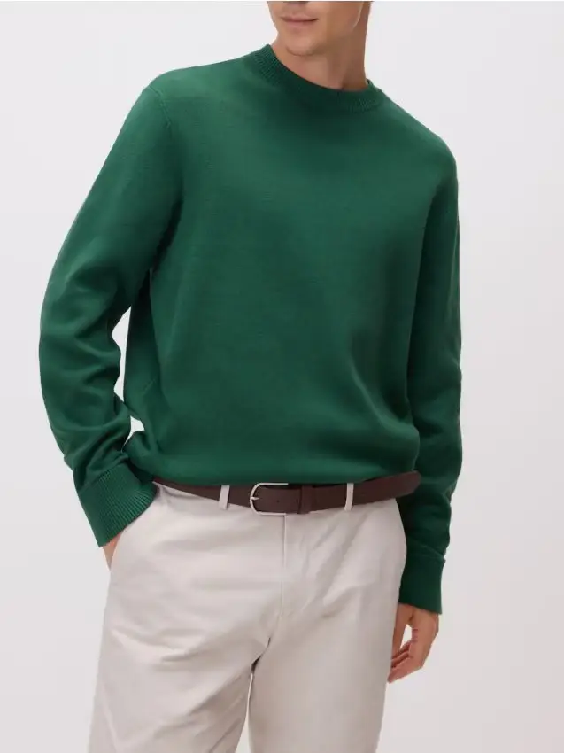 Maglione in cotone - verde