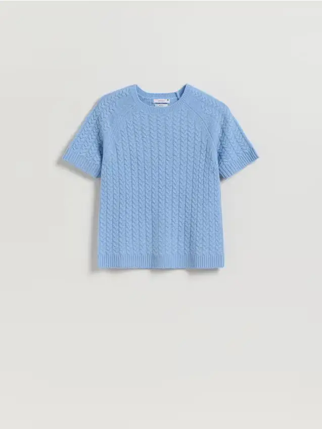 Maglione in lana - azzurro