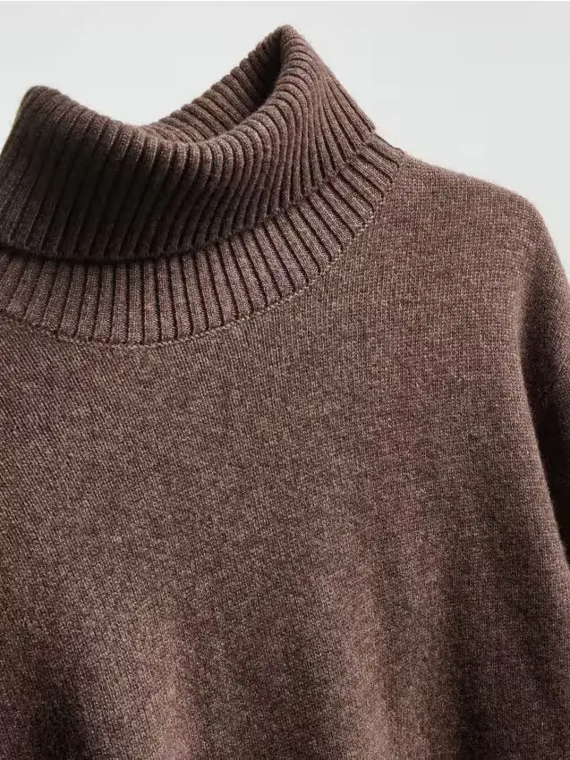 Maglione in lana di yak - marrone