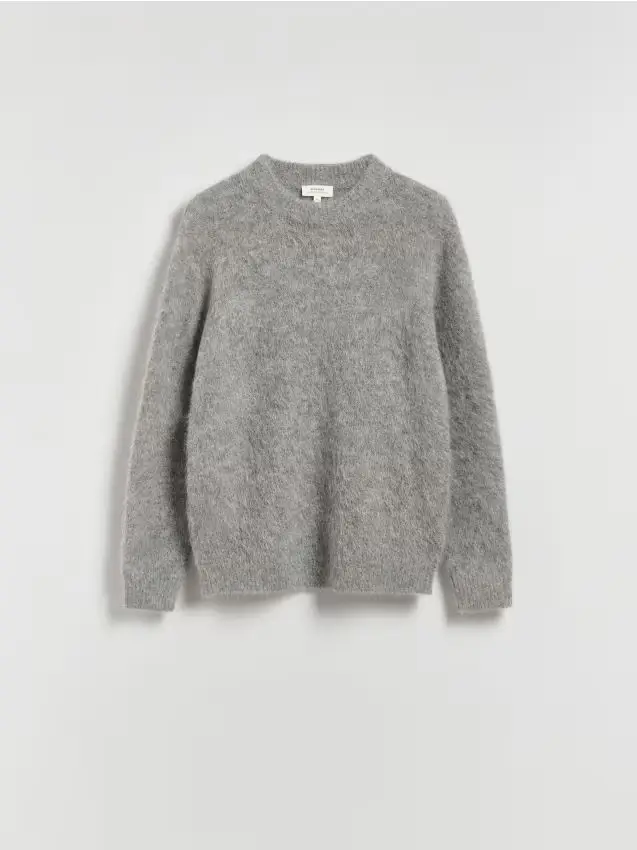 Maglione in lana e alpaca - grigio scuro