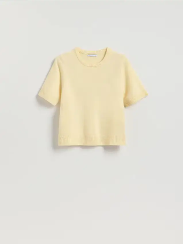 Maglione in lana - giallo chiaro