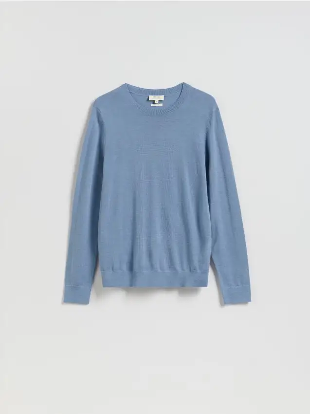 Maglione in lana merino - azzurro